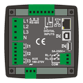 Анализатор сети Datakom DKM-411 96x96 мм, 3.5 TFT цв, Ethernet, USB/Host, USB/Dev, RS485, RS232, 2-вх, 2-вых,0