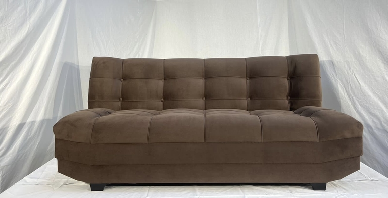 Divan.kz диван прямой прямой, обивка велюр, 80х190х75 см, коричневый