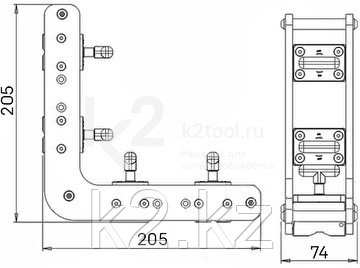 Магнитный угольник HDWELD WM8-S2
