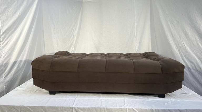 Divan.kz диван прямой прямой, обивка велюр, 80х190х75 см, коричневый