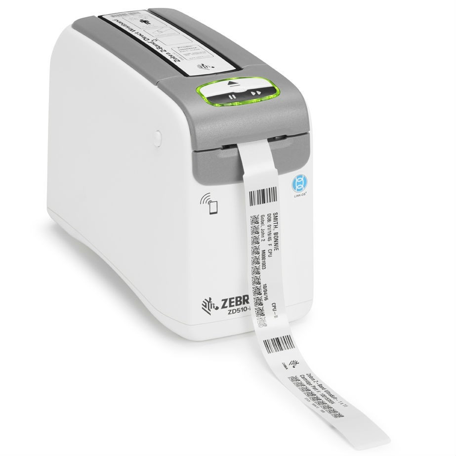 Zebra ZD51013-D0EE00FZ Термопринтер браслетов ZD510, ZPL II, XML, 300 dpi, USB, USB Host, Ethernet, BTLE