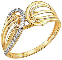 Эстет 01К1311164Р_э размер 18.5 вес 1.59 г золото, фианит