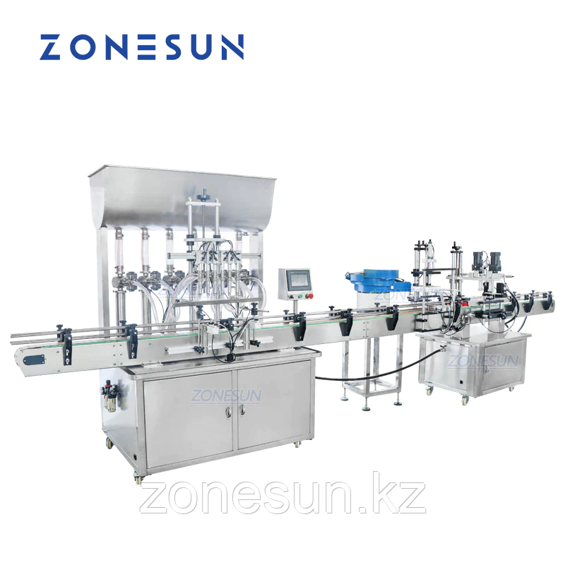 ZONESUN ZS-FAL180AP АВТОМАТИЧЕСКАЯ УКУПОРОЧНАЯ МАШИНА ДЛЯ РОЗЛИВА ПАСТЫ С РАСШИФРОВЩИКОМ КРЫШЕК