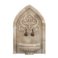 Мраморная арка АМ-46 для курны в хамам