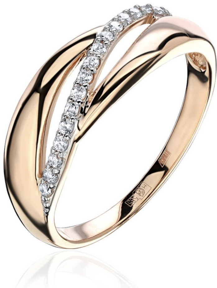 Эстет 01К1314007Р_э размер 17.5 вес 2 г золото, фианит