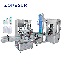 ZONESUN F-STYLE МАШИНА ДЛЯ РОЗЛИВА И УКУПОРКИ ЖИДКИХ ПАСТ С УСТРОЙСТВОМ ПОДАЧИ КРЫШЕК