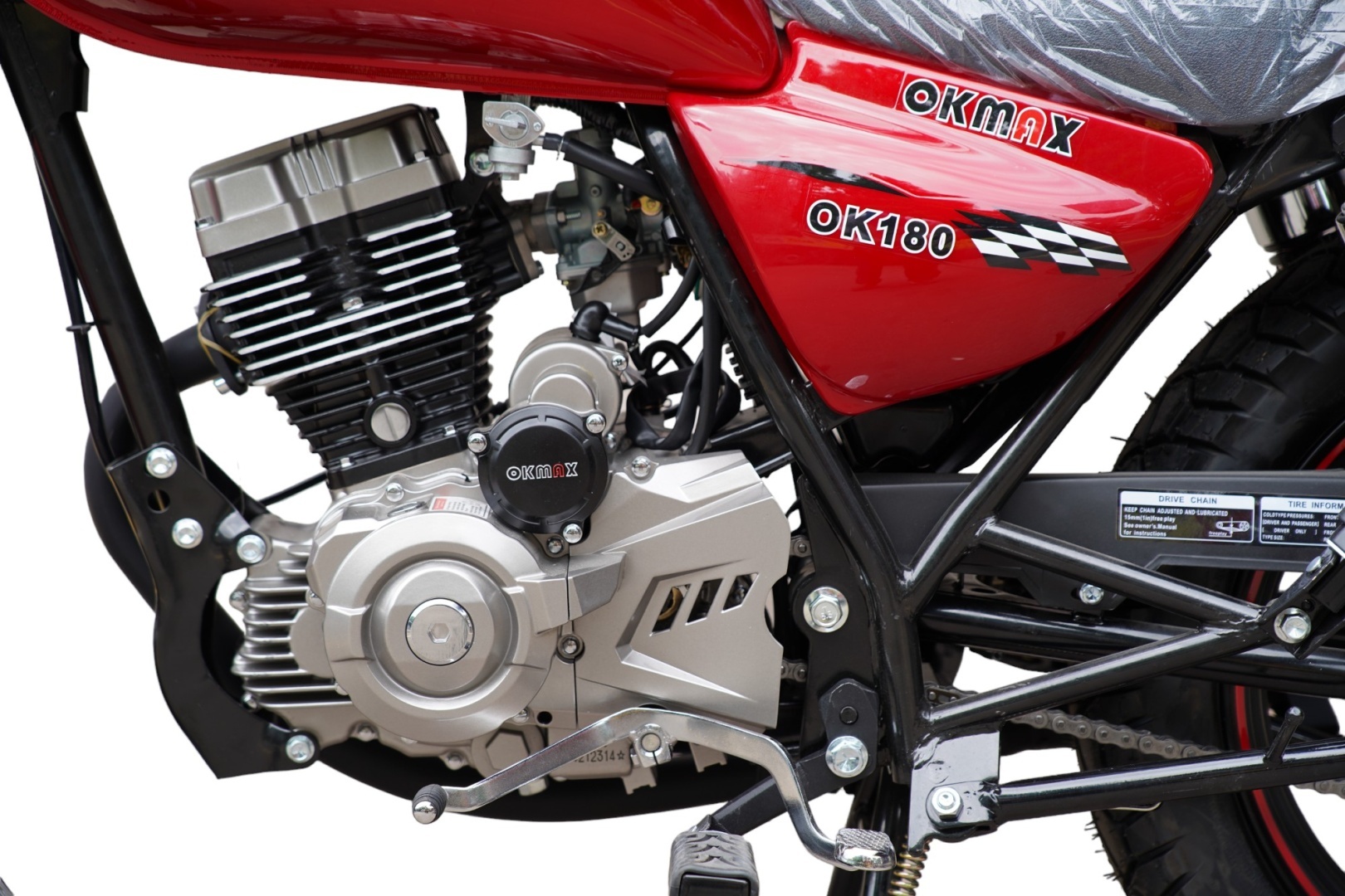 Мотоцикл BamX Okmax OK-180 красный