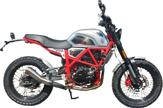 Мотоцикл Loncin  SCRAMBLER серебристый