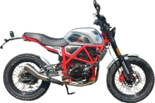 Мотоцикл Loncin  SCRAMBLER серебристый