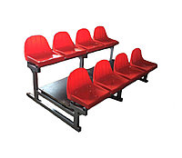 Трибуна 2х рядная мобильная на 8 мест