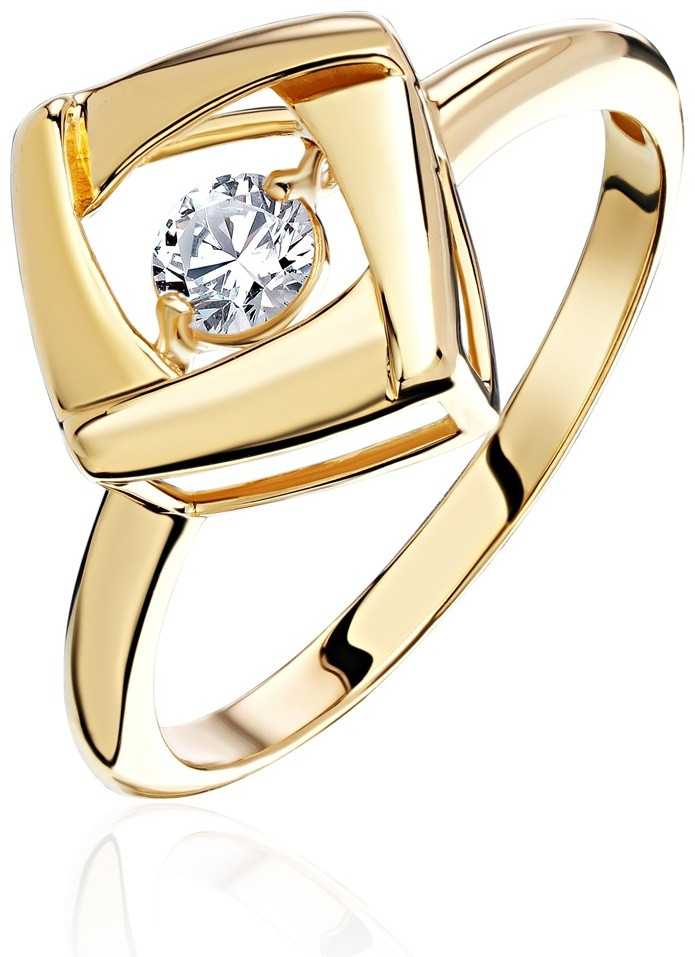 Эстет 01К1313366 размер 17.5 вес 1.75 г золото, фианит