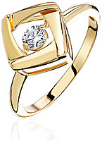 Эстет 01К1313366 размер 17.5 вес 1.75 г золото, фианит