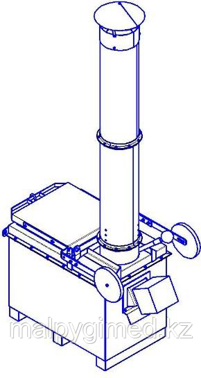 Иснсинераторная установка ИУ-300В с камерой дожигания газов КДБ, Россия