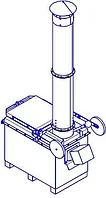 Иснсинераторная установка ИУ-300В с камерой дожигания газов КДБ, Россия