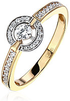 Эстет 01К1614159Ж размер 17.5 вес 2.51 г золото, фианит