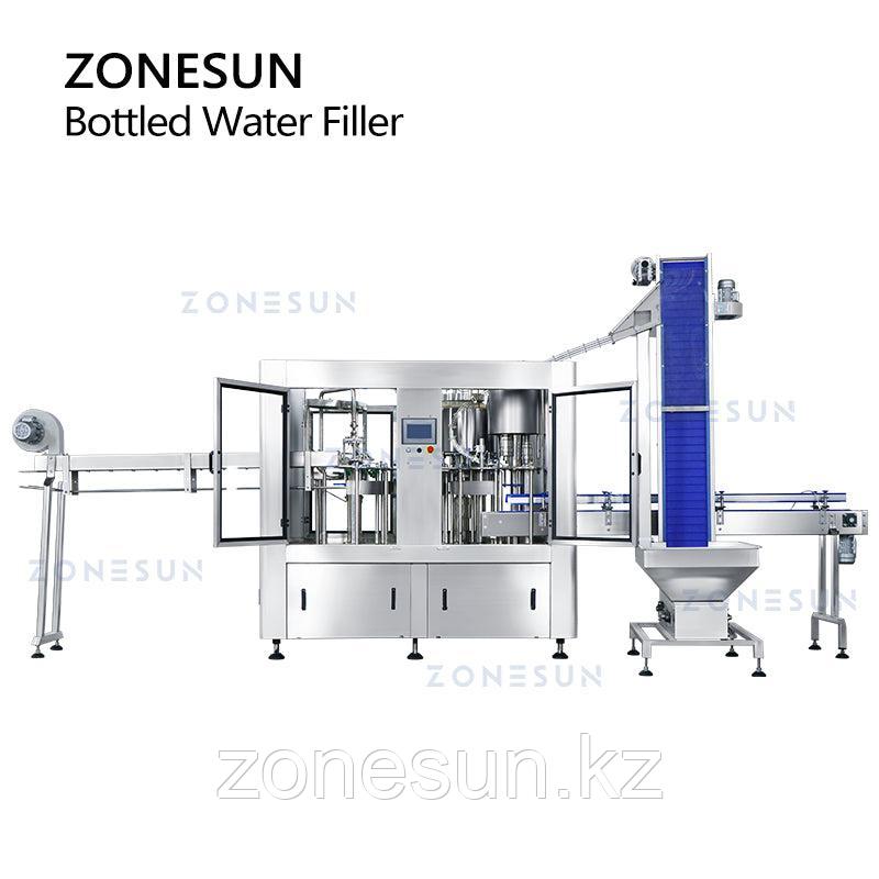 ZONESUN ZS-AFC883 ПРОИЗВОДСТВЕННАЯ ЛИНИЯ ДЛЯ ОПОЛАСКИВАНИЯ И УКУПОРКИ БУТЫЛОК С ЖИДКОСТЬЮ