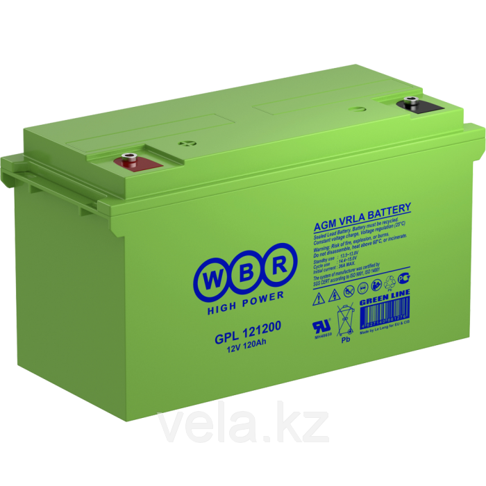Аккумулятор WBR GPL121200 (12В, 120Ач)