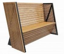 Лавочка со спинкой "Тауэр"