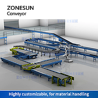 ZONESUN ZS-FCR600 ГИБКИЙ ВЫДВИЖНОЙ РОЛИКОВЫЙ КЛИНОВОЙ КОНВЕЙЕР С РЕЗИНОВЫМ ПОКРЫТИЕМ5