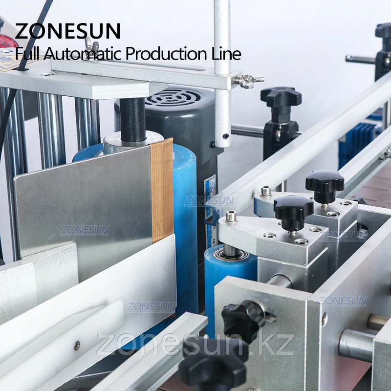 ZONESUN МАШИНА ДЛЯ РОЗЛИВА И ЭТИКЕТИРОВАНИЯ КРУГЛЫХ БУТЫЛОК С 6 ФОРСУНКАМИ