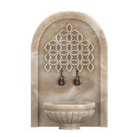 Мраморная арка АМ-24 для курны в хамам