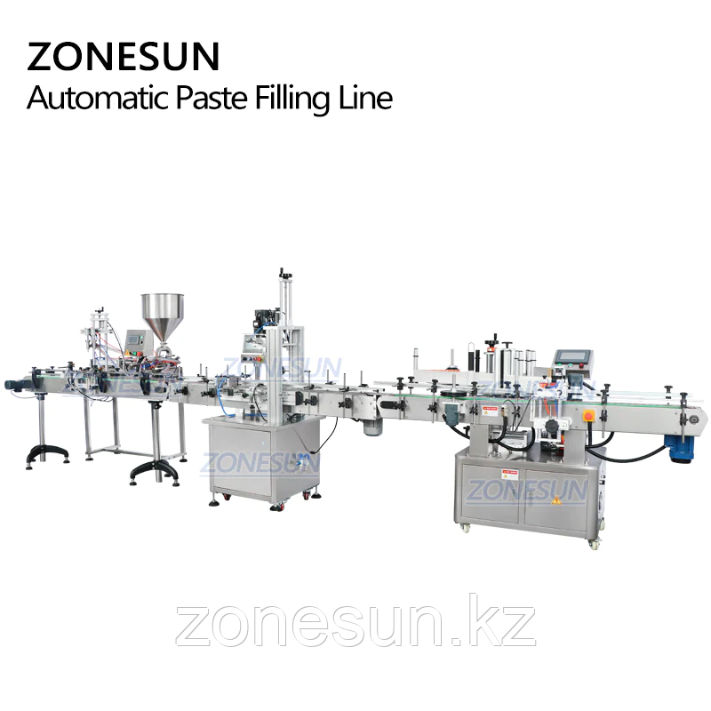 ZONESUN ZS-FAL180R9 ПОЛНОСТЬЮ АВТОМАТИЧЕСКАЯ ЭТИКЕТИРОВОЧНАЯ МАШИНА ДЛЯ НАПОЛНЕНИЯ И УКУПОРКИ КРУГЛЫХ БУТЫЛОК