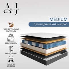 Матрас AQ JAINAQ Medium, 100x200x22 см, чехол жаккард
