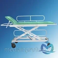 Тележка для перевозки больных KZMED TMPB-02 с гидроподъемом, с бок.-ми огр.-ми, с гол. подъемом