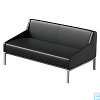 Chairman Диван двухместный Райз 2Д экокожа Черный