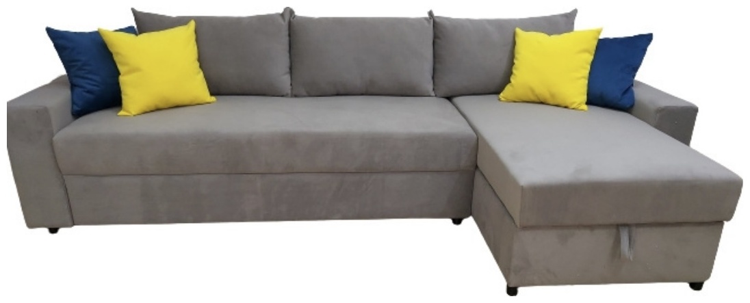 A BLVD Elagante_sofa , обивка ткань, 100x300x160, серый