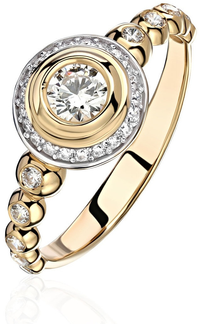 Эстет 01К1314104Р размер 17 вес 2.11 г золото, фианит