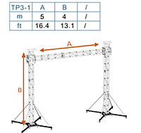 Сценическое оборудование для LED экрана 5м*4м
