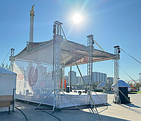 Сцена трансформер из алюминиевого сплава 10 на 8 м. / 8 на 6 м./ 6 на 5 м.Х2