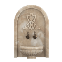 Мраморная арка АМ-27 для курны в хамам