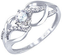 Эстет 01К1210453_э размер 17.5 вес 2 г золото, фианит