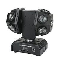 Светодиодный прожектор Диско-шар с лазером, 2 головы