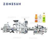 ZONESUN 4 НАСАДКИ ДЛЯ НАПОЛНЕНИЯ ЖИДКОСТЬЮ, УКУПОРОЧНАЯ ЭТИКЕТИРОВОЧНАЯ МАШИНА ДЛЯ КРУГЛЫХ БУТЫЛОК