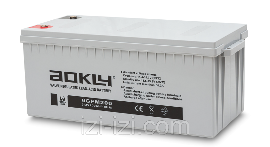 Аккумуляторная батарея 200 АЧ, 6-GFM-200, 522х240х244