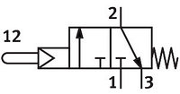 VS-3-1/8 2334 FESTO - Пневмораспределитель с плунжером, 3/2 НЗ, G1/81