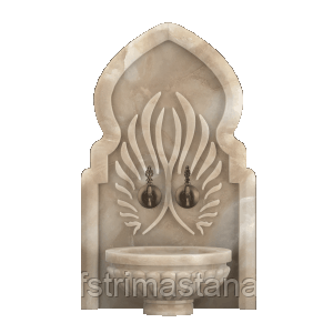 Мраморная арка АМ-55 для курны в хамам