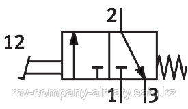 Распределитель с кнопочным управлением Festo F-3-M5 Артикул: 4452