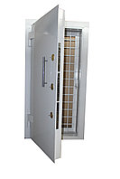 Дверь банковская с решеткой