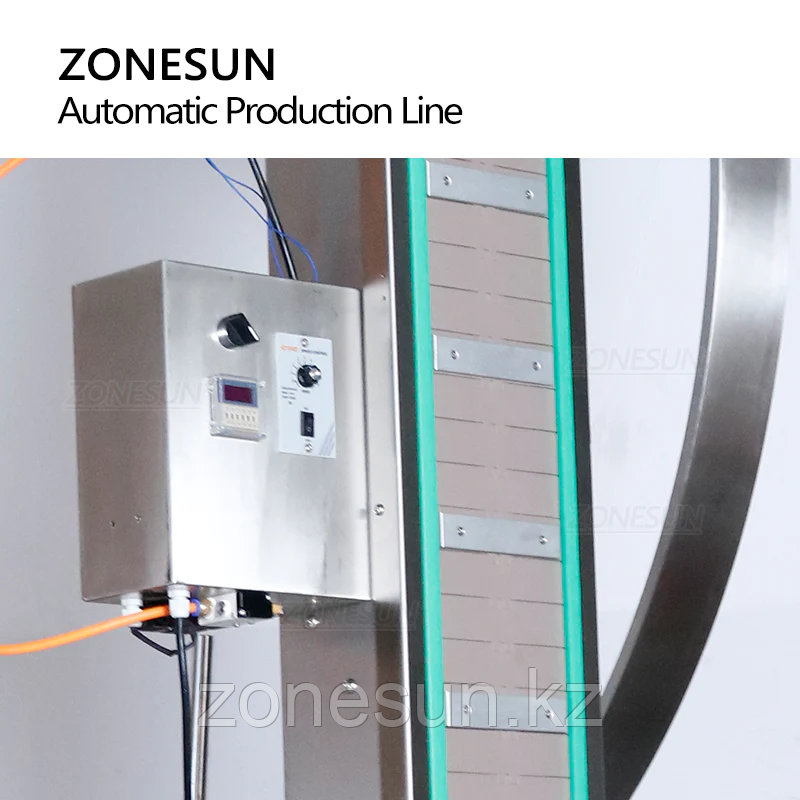 ZONESUN ПОЛНОСТЬЮ АВТОМАТИЧЕСКАЯ ПНЕВМАТИЧЕСКАЯ ЭТИКЕТИРОВОЧНАЯ МАШИНА ДЛЯ УКУПОРКИ КРУГЛЫХ БАНОК