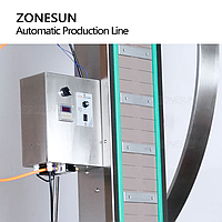 ZONESUN ПОЛНОСТЬЮ АВТОМАТИЧЕСКАЯ ПНЕВМАТИЧЕСКАЯ ЭТИКЕТИРОВОЧНАЯ МАШИНА ДЛЯ УКУПОРКИ КРУГЛЫХ БАНОК2