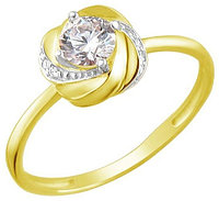 ЭСТЕТ 01К1311473Р размер 16.5 вес 1.83 г золото, фианит