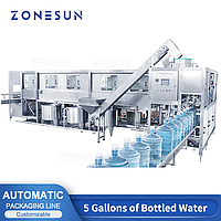ZONESUN ZS-AFMW АВТОМАТИЧЕСКАЯ МАШИНА ДЛЯ ПРОМЫВКИ БУТИЛИРОВАННОЙ ВОДЫ, РОЗЛИВА И УКУПОРКИ 3-В-1