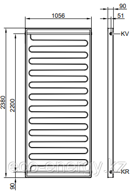 Vitosol 200-FM (Viessmann) с переключающимся слоем абсорбера