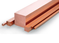 Квадрат медный Сторона: 10 мм, L= 4 м