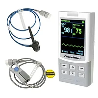 Пульсоксиметр медицинский MD300M с взрослым и неонатальным датчиком, USB, память 127 пациентов