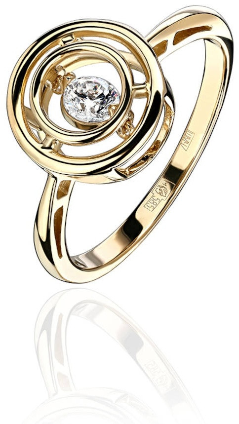 Эстет 01К137961 размер 17 вес 2.27 г золото, фианит